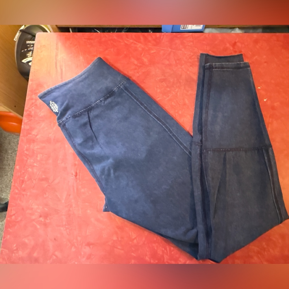 Free People Navy Blue Leggings